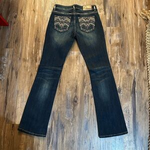Grace in L.A. Dark Blue Y2K Bootcut Jeans